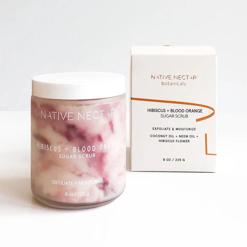 NATIVE NECTAR - HIBISCUS AND BLOOD ORANGE SUGAR SCRUB