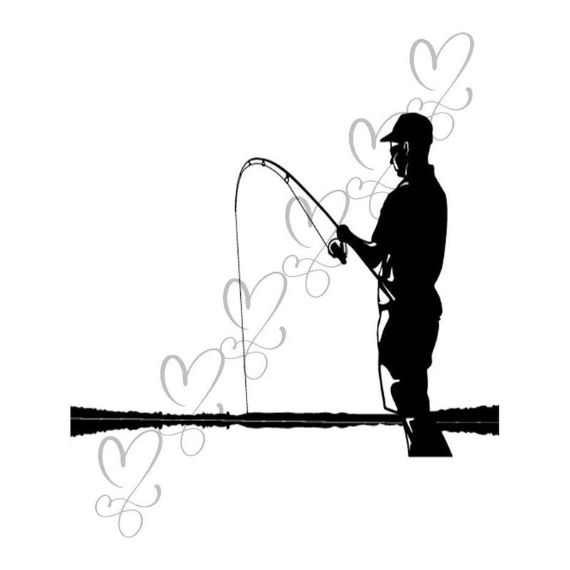 Fishing Sports Fish Competition Hobby Catch Leisure  Fisherman Fisher .SVG .EPS .PNG Vector  Clipart Digital Download Circuit Cut Cutting