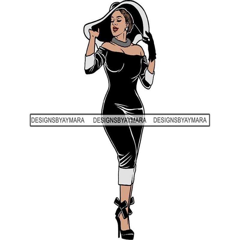 Afro Beautiful BBW Woman Goddess Diva Classy Lady .PNG File For Print Not For cutting