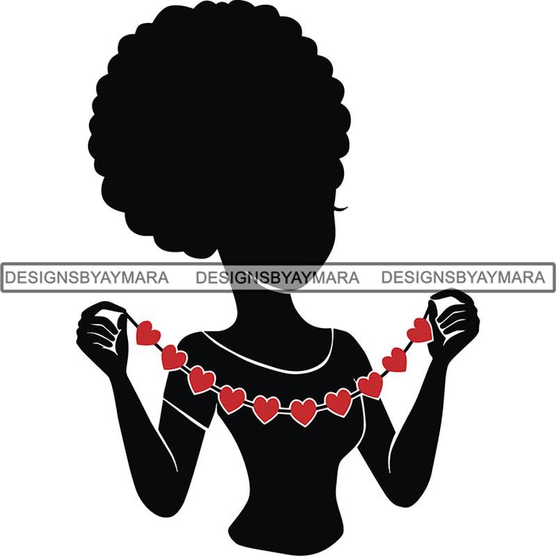 Afro Craft Lady SVG Cutting Files For Silhouette Cricut and More