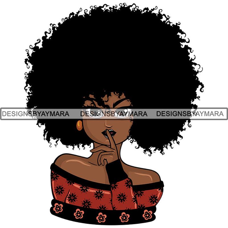 Afro Lola Boss Lady Quotes SVG Cutting Files For Silhouette Cricut and More